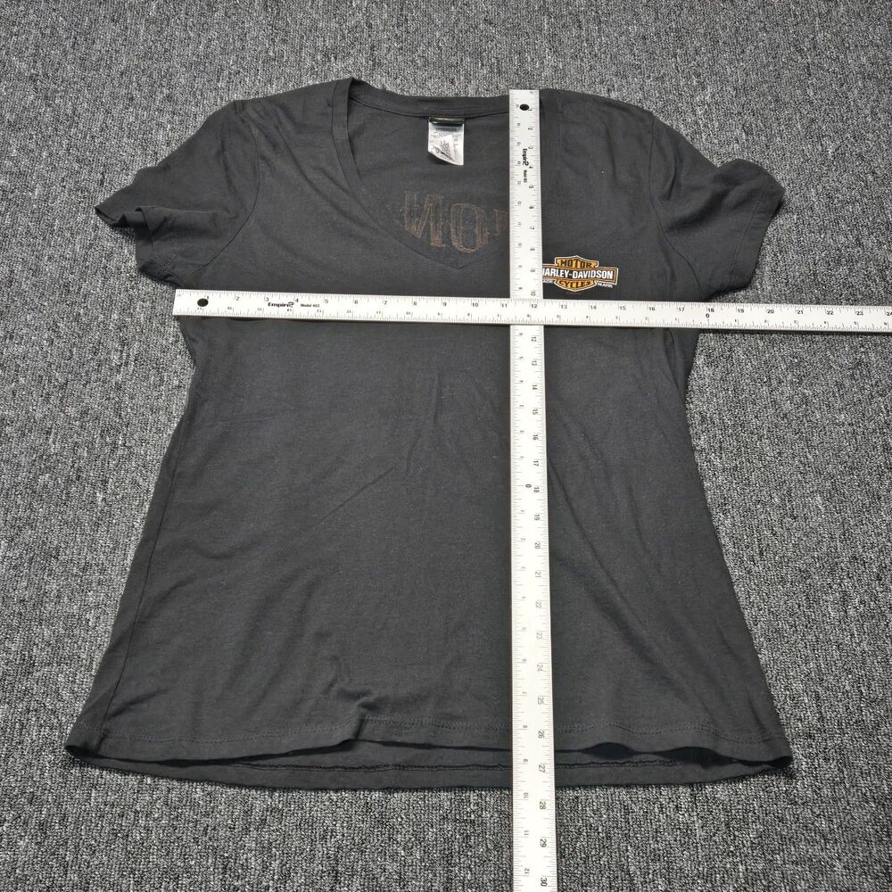 Harley-Davidson Zion Utah Shirt Women’s L Black V-Neck Graphic T-Shirt - Picture 5 of 11